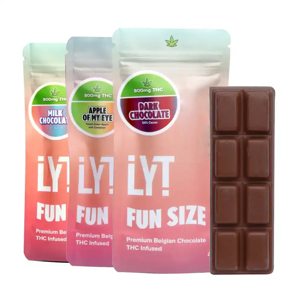 LYT Fun Size Chocolate Bars 800mg - Image 3